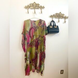 Tropical Oasis Kaftan L pit 20”
